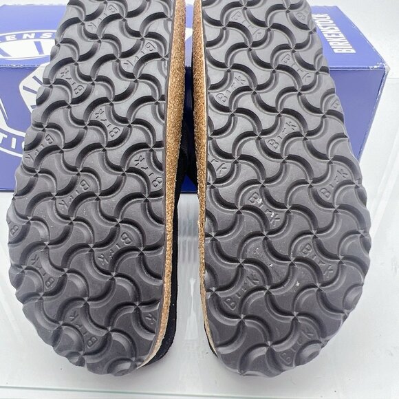 Birkenstock Buckley Shearling Clogs Flat Black Suede EU 37 Women US 6- 6.5 - Picture 10 of 12